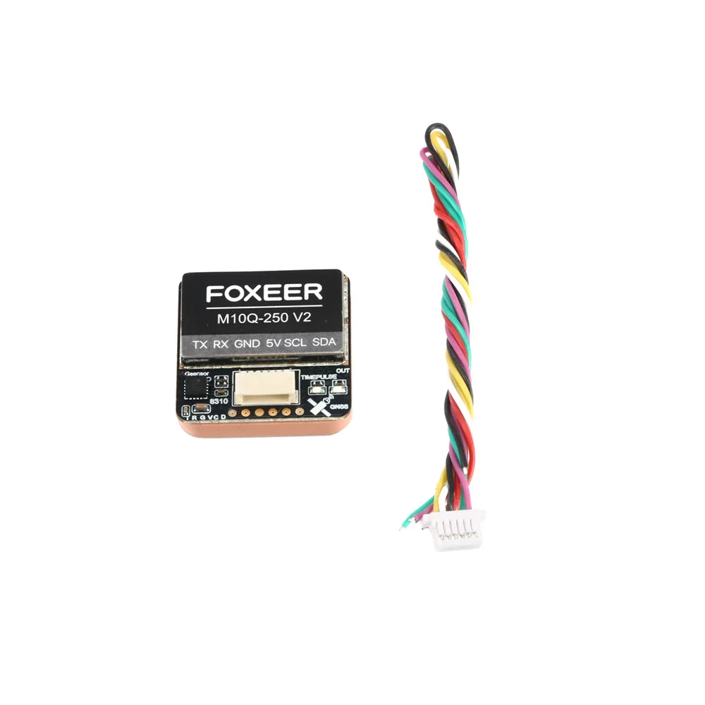 Foxeer M10Q 250 V2 GPS Module — IST8310 Compass, 72CH, Multi-Constellation, Dual Protocol, 5V