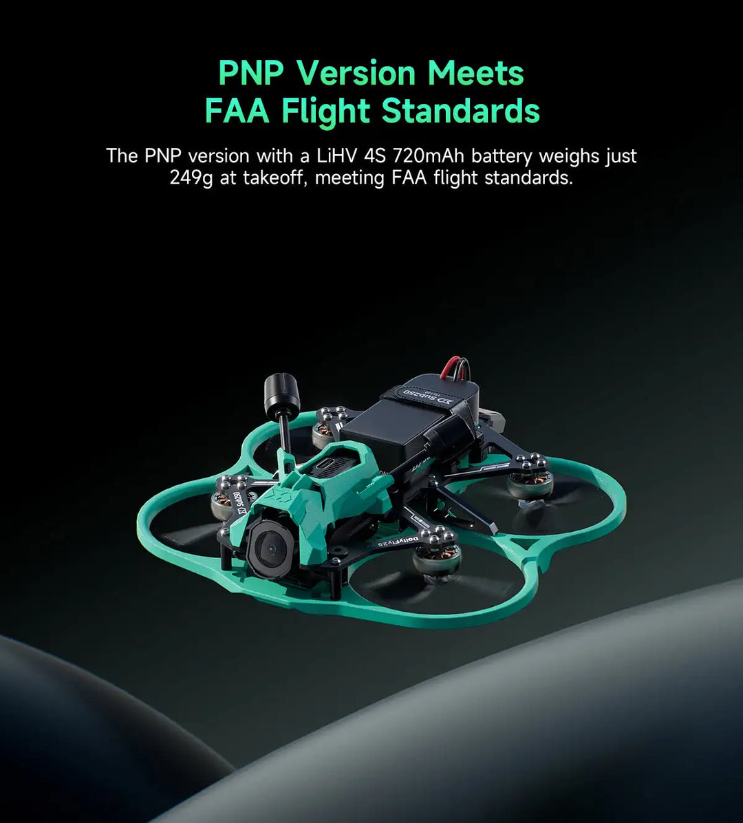 Sub250 DollyFly25 V2 2.5Inches WTFPV FPV Drone Freestyle Quadcopter with PNP/ELRS2.4 Receiver XT30U Connector for DIY