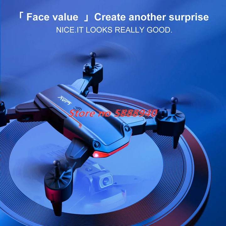 4K HD Dual Camera RC Dron Mini Drone Three-way Infrared Obstacle Avoidance Altitude Hold Mode Foldable RC Quadcopter With Bag To