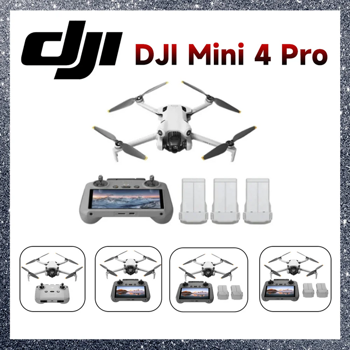DJI Mini 4 Pro Drone / RC 2 / RC-N2 Combo 4K/60fps HDR True Vertical Shooting ActiveTrack 360° 100% Original Brand