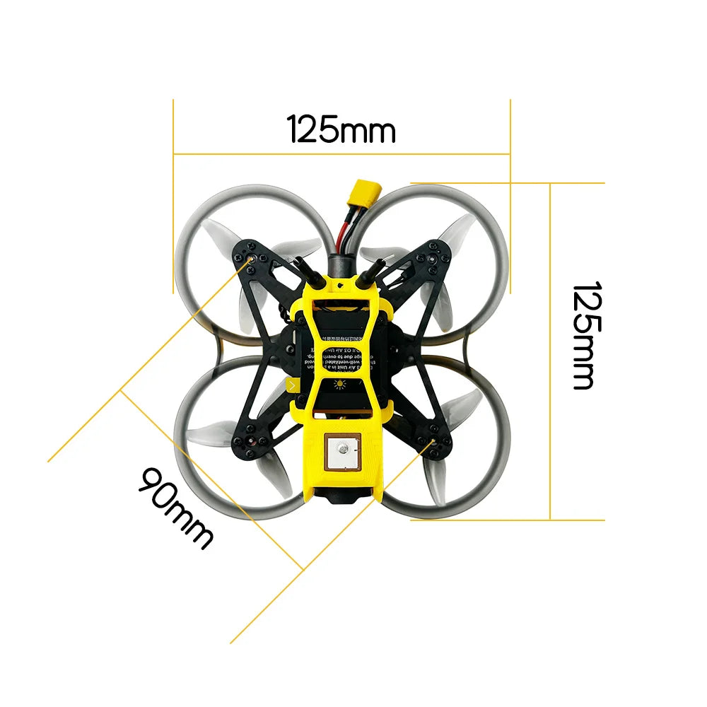 DarwinFPV CineApe20 2" Cinewhoop BNF - F411 15A ELRS Analog/O3 90mm 3S
