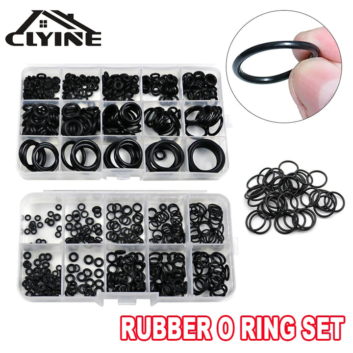 Rubber O Ring Set Gaskets Seal Nitrile Rubber Bands High Pressure O-Rings Repair Kit Sealing Elastic Band O Rubber Rings Set