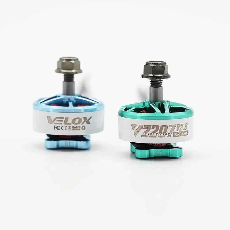 T-Motor Velox V2207 V2 2207 1750KV 1950KV 5-6S / 2550KV 4S Brushless Motor for FPV Racing Drone Quadcopter Freestyle RC Parts