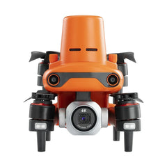 Folded orange Autel EVO II Pro RTK V3, front view showing RTK module and 6K camera