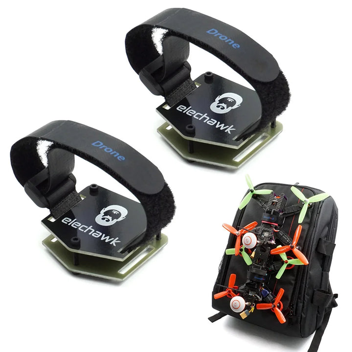 FPV Drone Backpack Mounting Kit — Strap Tie & Hanging Buckle for Carrying Racing Drones