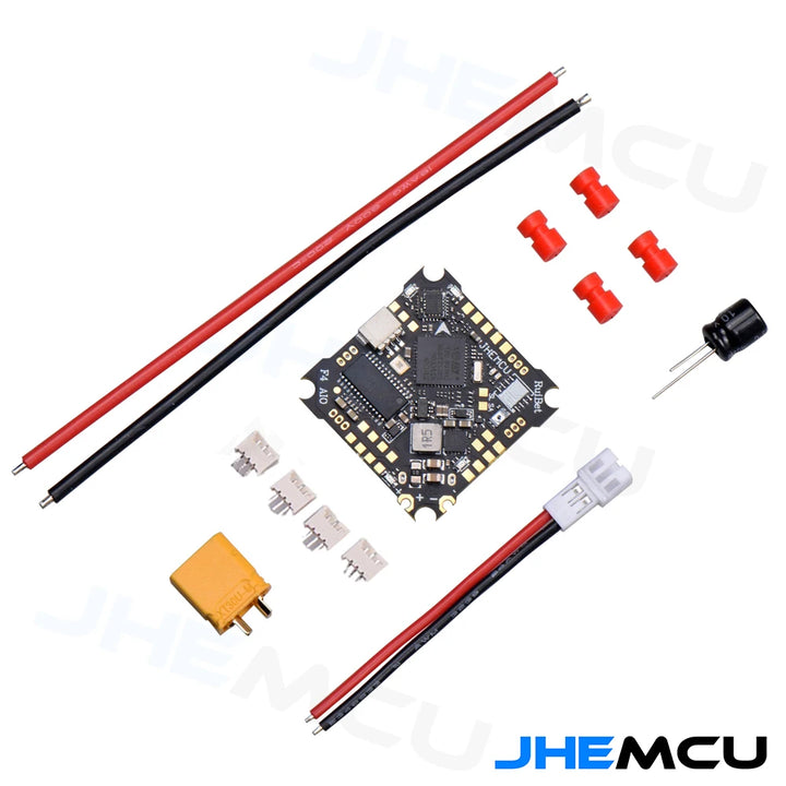 JHEMCU Ruibet F4AIO 12A F411 Flight Controller BLHELIS 12A 4in1 ESC 1-2S 25.5X25.5mm for FPV Tinywhoop Cinewhoop