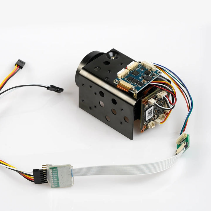 Foxeer 30x Optical Zoom Camera — 700TVL, Sony CCD + Effio DSP, PWM Control, AHD/CVI/CVBS, 10x/30x, for FPV UAV & Fixed-Wing