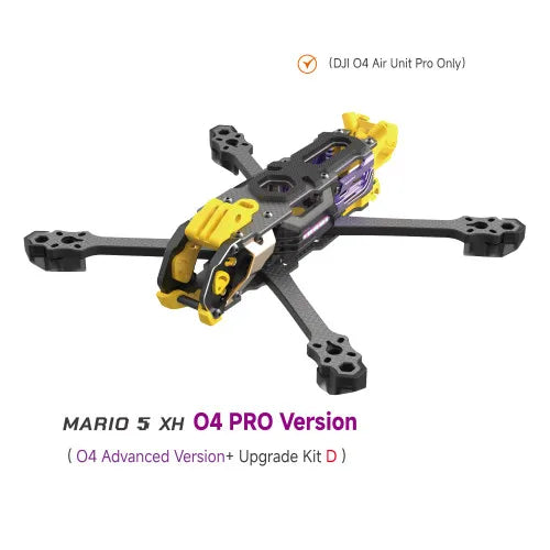 SpeedyBee Mario 5 Frame 5 inch DC / XH Version with Carbon Fiber Plate FPV Freestyle RC Racing Drone For O3 / O4 PRO