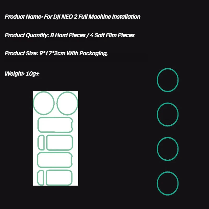 DJI Neo Lens Protective Film - HD Anti-Scratch Camera Protection