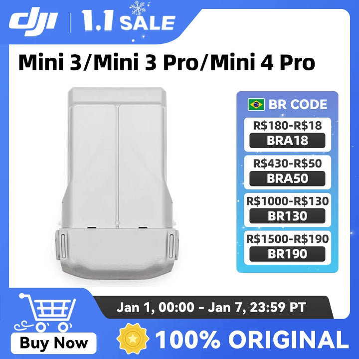 DJI Mini 4 Pro/Mini 3 Series Intelligent Flight Battery Plus 3850 mAh for DJI Mini 4 Pro/Mini 3 Pro/Mini 3 New Original In Stock