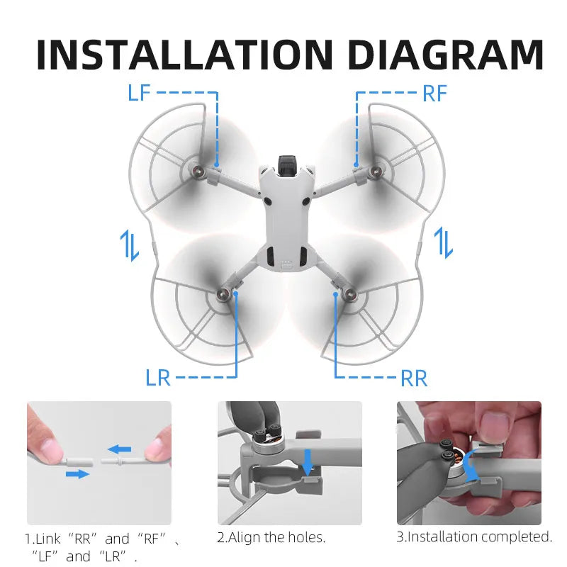 BRDRC Landing Gear for DJI Mini 4 Pro Drone Lightweight Foldable Extended Leg Protector Soft Fit for Mini 4 Pro Accessories