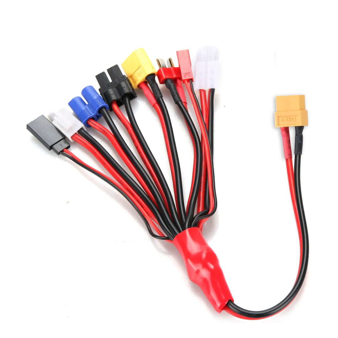 RC Charger Adapter Connector 8 In 1 Charger 4.0mm Banana XT60 TRX Tamiya Lipo for RC Car Drone Imax B6 B6AC Battery Cable