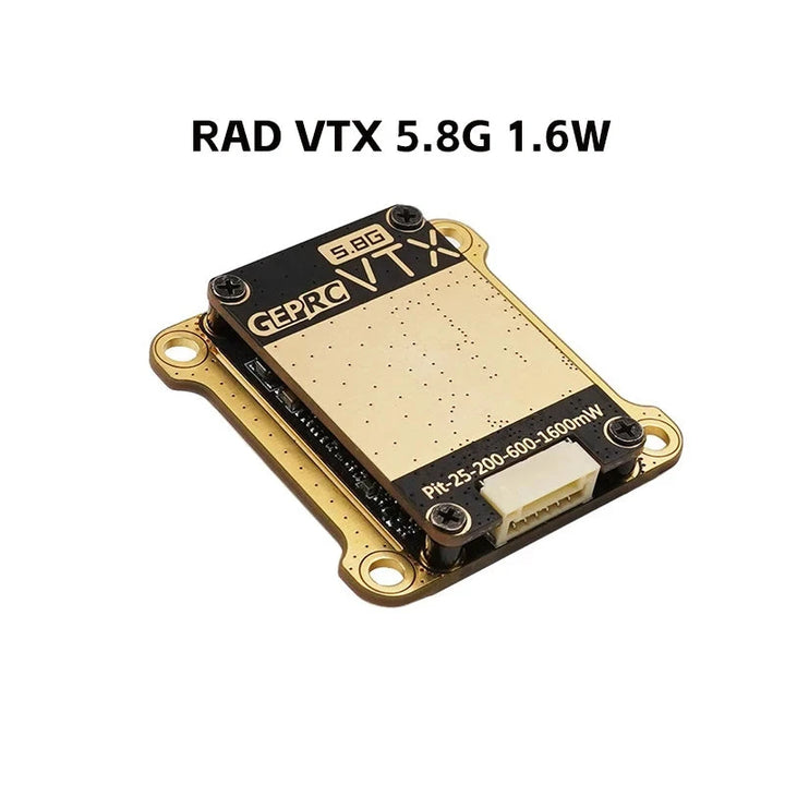 GEPRC RAD VTX 5.8G — 40CH Analog Video Transmitter, PIT/25/200/600/1600mW