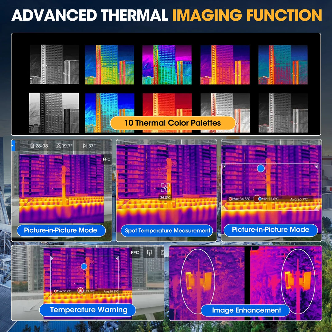 Autel 640T RTK V3 Drone - 6K HD Camera 640x512 Thermal Centimeter-Level RTK Positioning Mapping Search