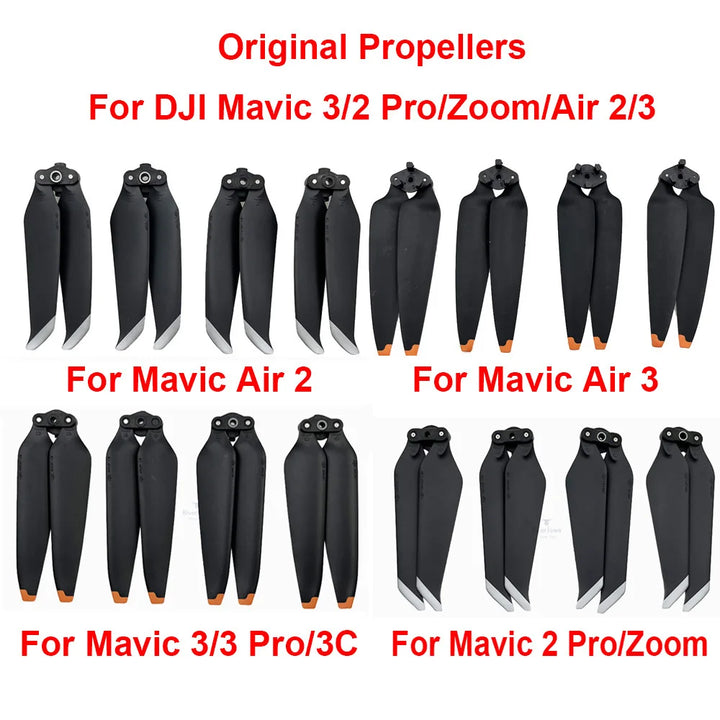 2 Pairs Original Propellers For DJI Mavic 3/Cine/Classic/Air 2/3/Mini 2/3/4 Pro Quick-Release Blade Propeller Without Package