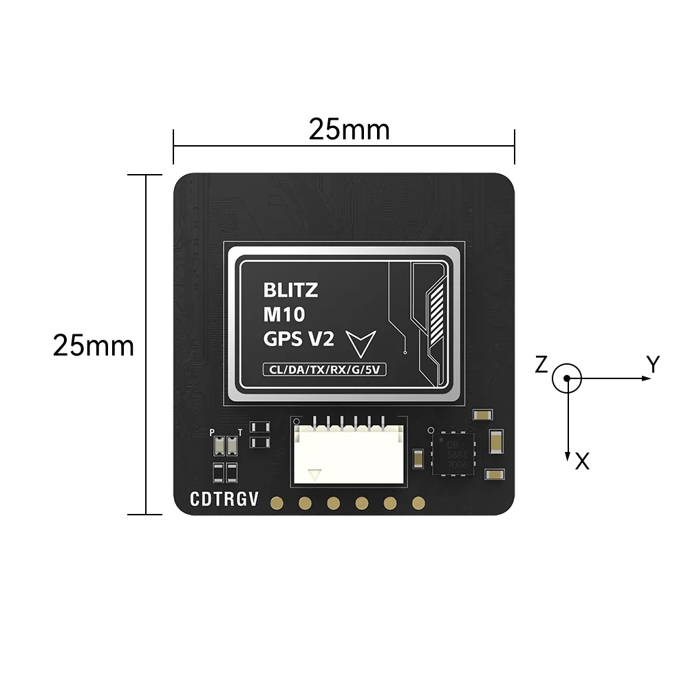 iFlight BLITZ M10 V2 GPS — u-blox M10, Built-In Compass, 10Hz, Mini & Standard