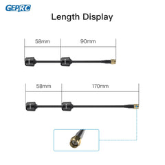 GEPRC Momoda2 5.8G Dual Antenna - 5.65GHz SMA Dual-core RF Ultra-low VSWR for FPV Drone Quadcopter Freestyle DIY Parts