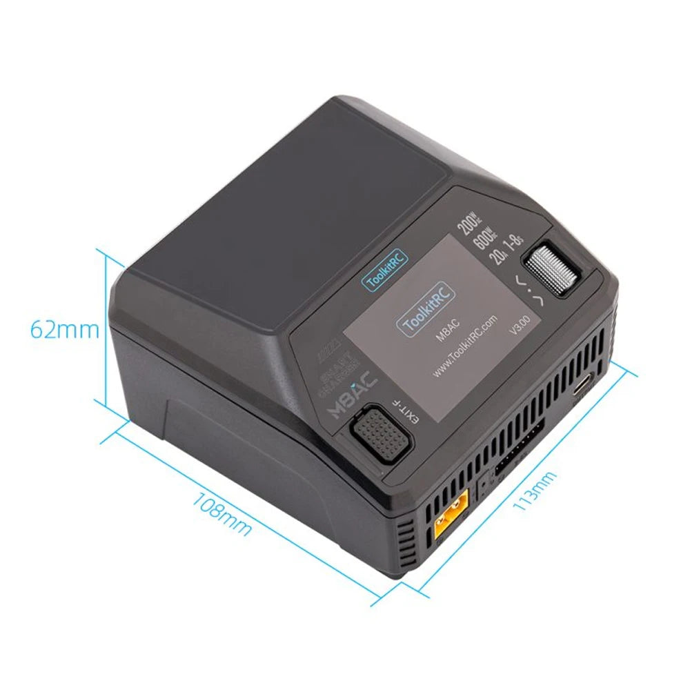 ToolkitRC M8AC 600W 20A Smart Battery Charger