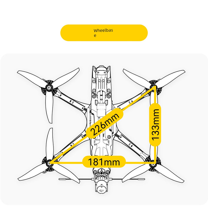 Speedybee Master5 V2 Crossing Machine DJI O3 Digital Unofficial Simulation Picture Transmission 5-Inch FPV Flower Fly