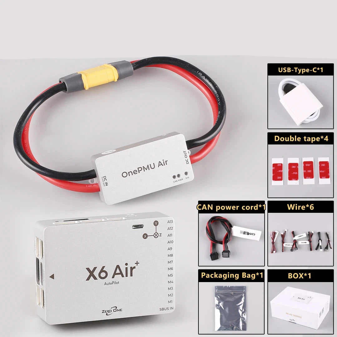 Zero One X6 Air+ Compact Flight Controller — FMU v6X, STM32H7, Dual IMU, ICM45686, Network Port, Pixhawk PX4