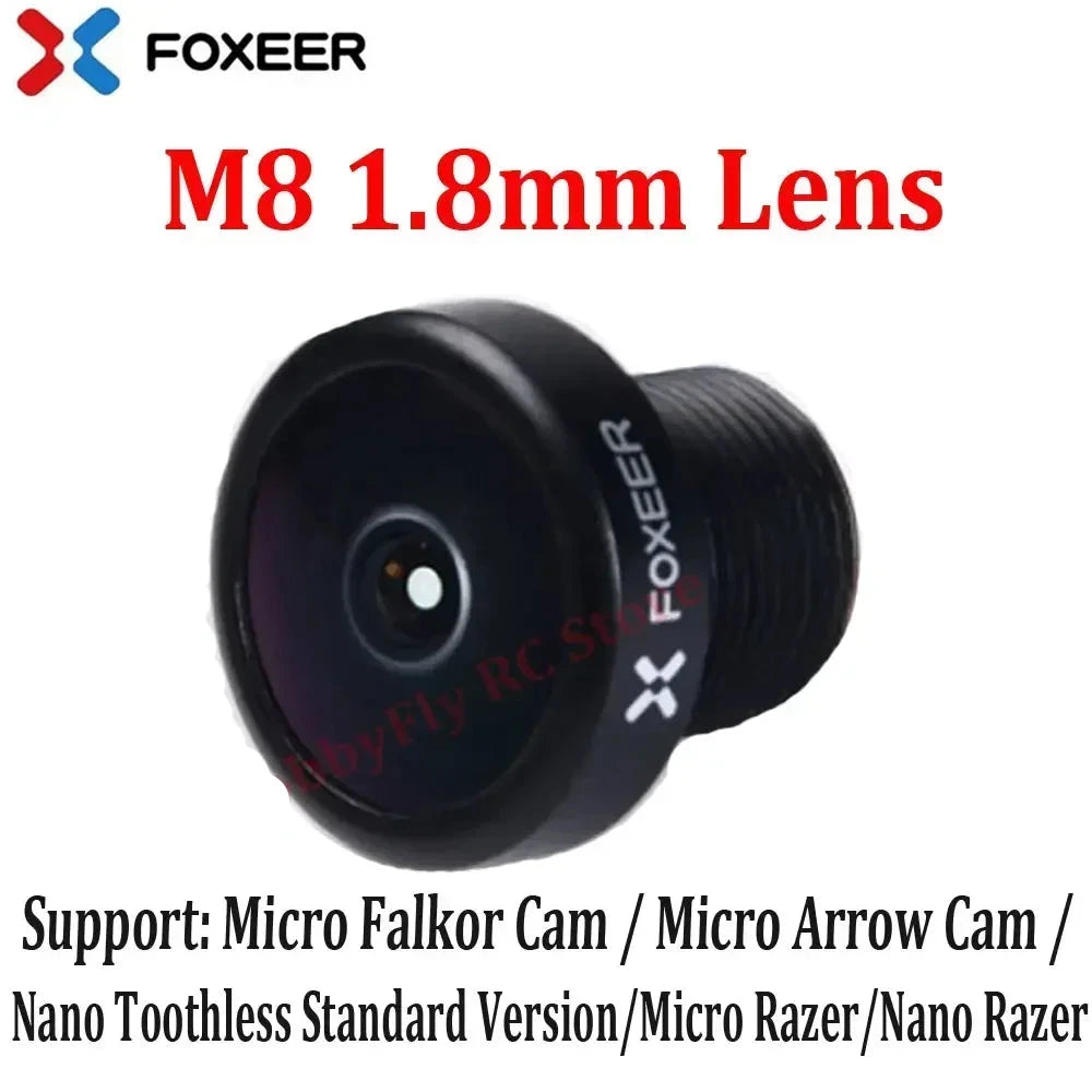 Original Foxeer Replacement Camera Lens 1.7mm 1.8mm 2.1mm 2.5mm Lens/M8 M12 Wide Angle Lens for Toothless/Predator/Falkor Camera