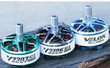 T-motor VELOX V2.0 V2207 V2306  1750KV/1950KV/2550KV V2306 1950KV/2400KV 5~6S 4-6S 3-4S Motor for FPV Racing Drone