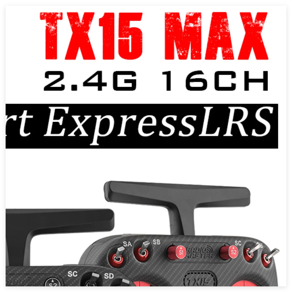 RadioMaster TX15 MAX 16CH Radio Controller - ELRS 2.4GHz AG02 Gimbals