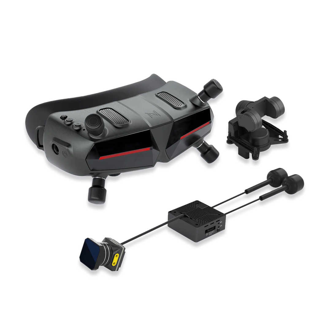 Walksnail Avatar Goggles X with enclosed video transmitter, camera and separate gimbal