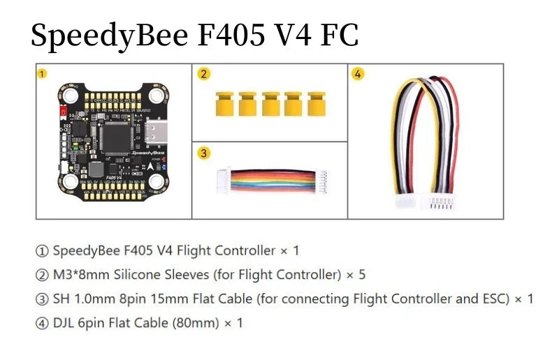 SpeedyBee F405 V4/V5 BLS 55A Flight Controller Stack - BMI270 30x30 4-in-1 ESC FPV Racing Drone