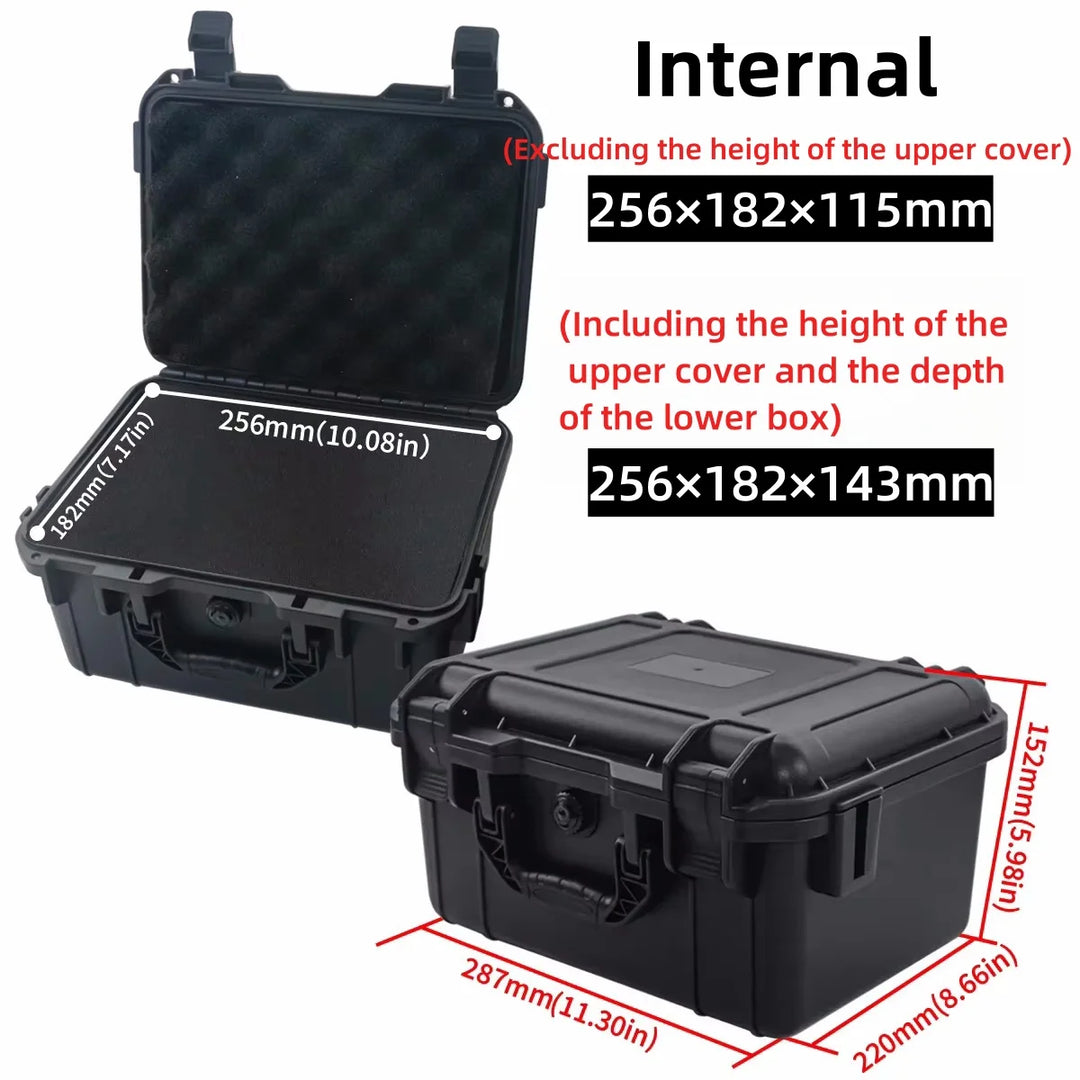 FNICEL Waterproof Hard Carry Case with Pre-Cut Sponge — Drone, FPV, Camera & Equipment Protection