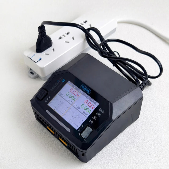 ToolkitRC M6DAC V2 Dual-Channel Smart Charger — 400W/CH, 700W Sync, 16A, 1–6S LiPo/LiHV, 65W USB-C PD, AC/DC, CE/RoHS/FCC