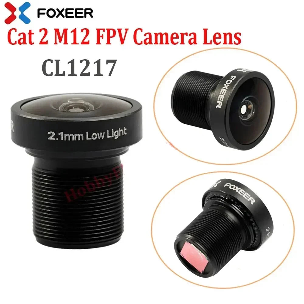 Original Foxeer Replacement Camera Lens 1.7mm 1.8mm 2.1mm 2.5mm Lens/M8 M12 Wide Angle Lens for Toothless/Predator/Falkor Camera