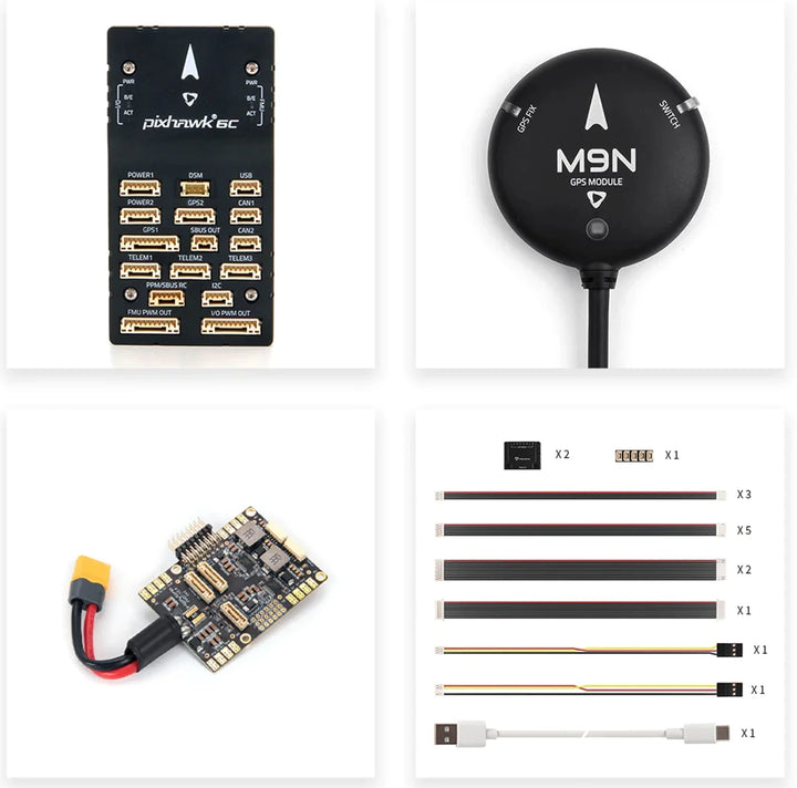 Holybro Pixhawk 6C Flight Controller — PX4/ArduPilot, Metal Shell, M10/M9N GPS Options