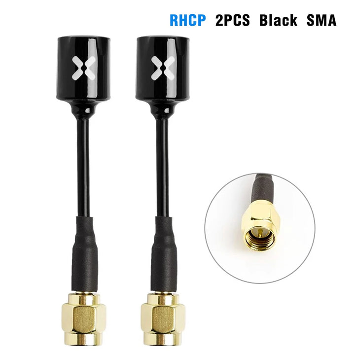 Foxeer Micro Lollipop 5.8GHz FPV Antenna 2.5dBi — RHCP/LHCP, UFL/SMA/RP-SMA, 1PC or 2PC