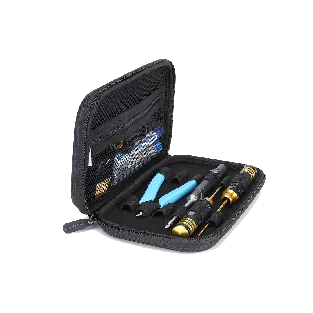 iFlight FPV Tool Storage Bag With Soldering Iron Kit, Wrench,Tin Wire, Tweezers, Cutting Pliers, Organizer for FPV Drone Repairs