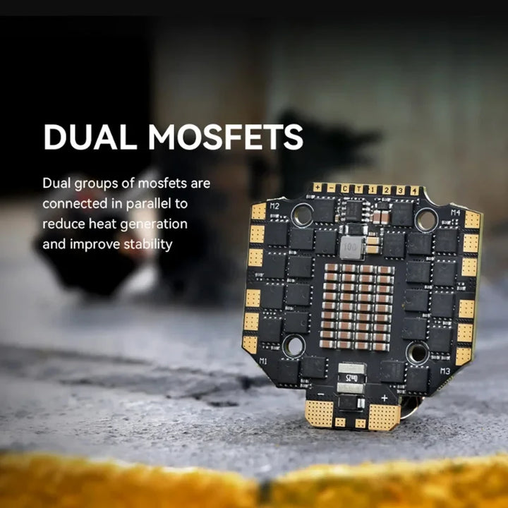 T-Motor Cine C80A 4-in-1 ESC — 4-8S 80A BLHeli_32 Dual MOSFET for Cinematic FPV Drones