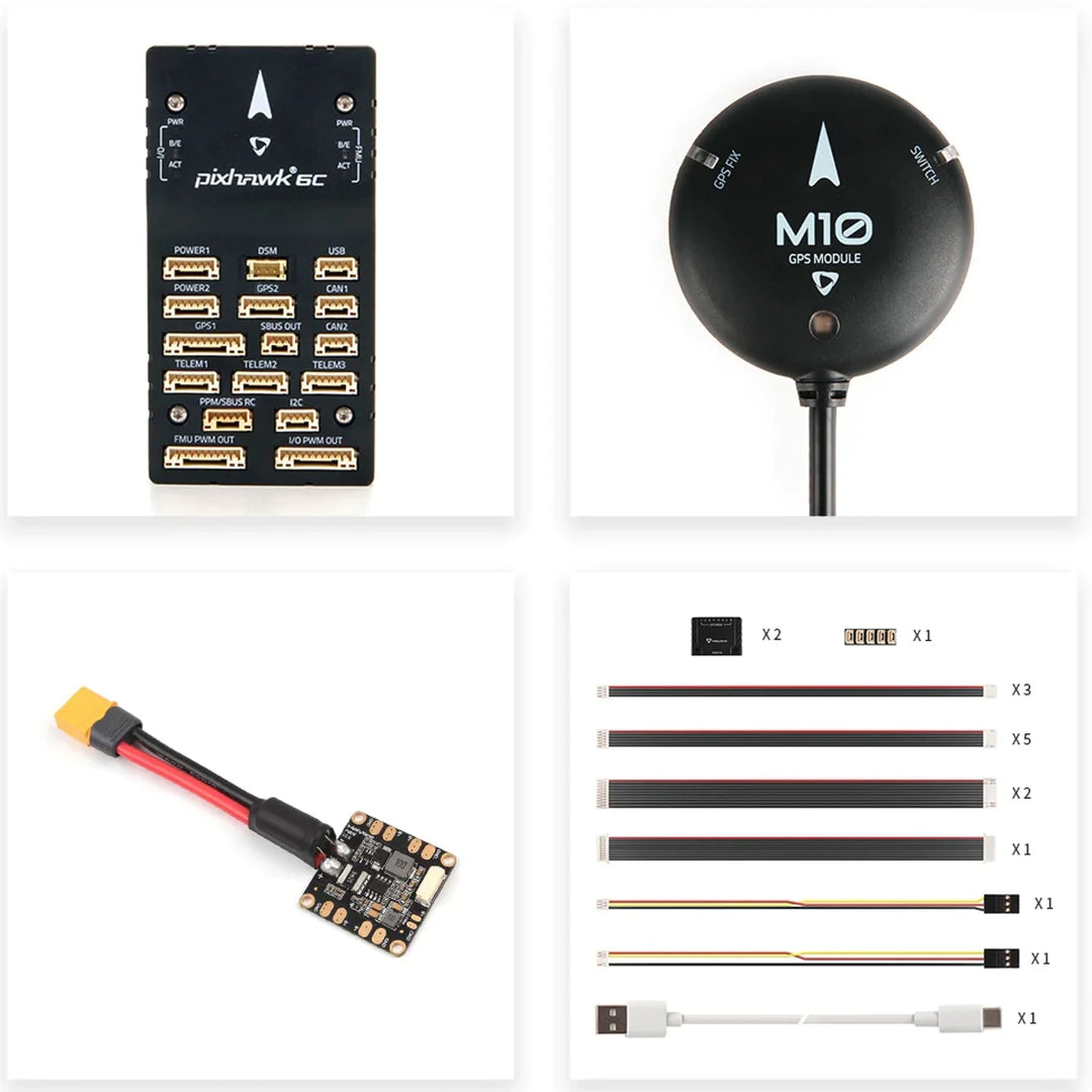 Holybro Pixhawk 6C Flight Controller — PX4/ArduPilot, Metal Shell, M10/M9N GPS Options