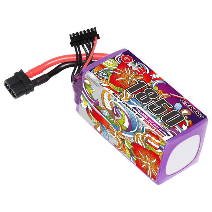 GNB 6S 22.8V 1850mAh 120C LiPo Battery XT60 for FPV Racing