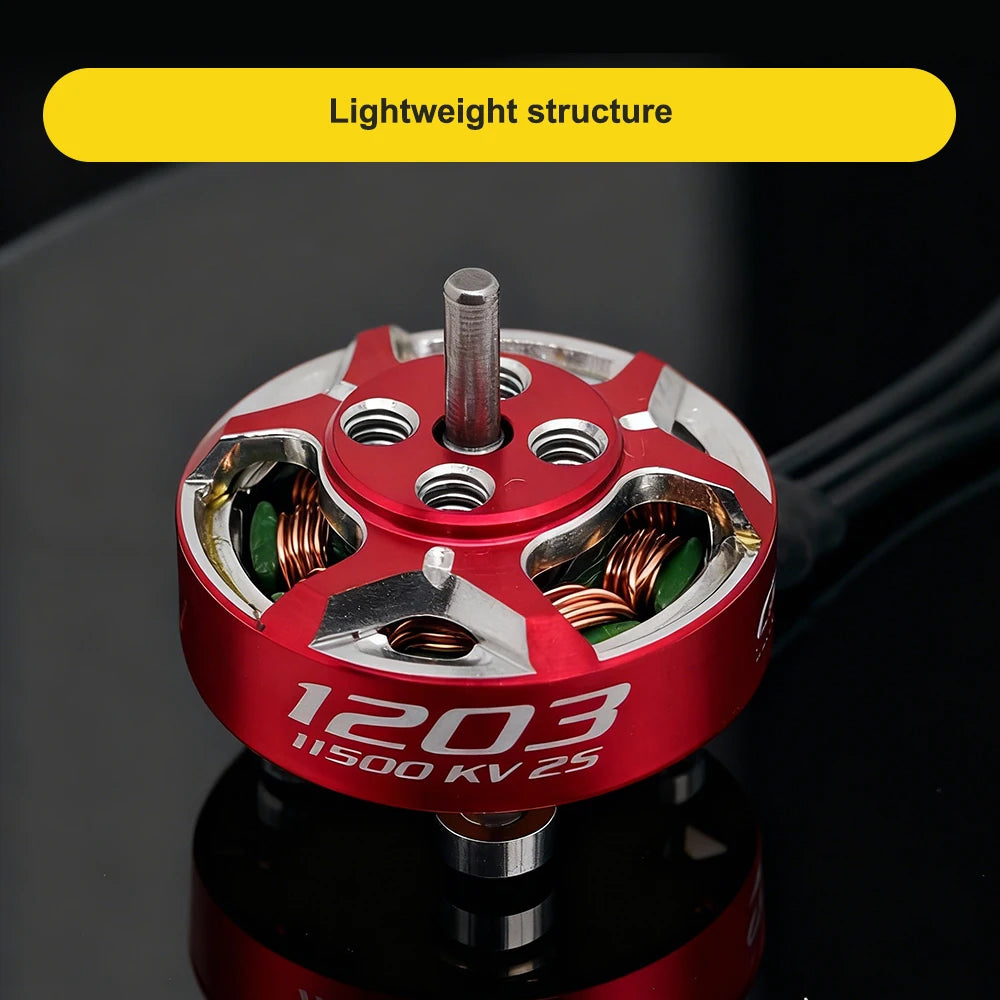RCinpower GTS V3 1203 Brushless Motor 4PCS — 11500KV / 8000KV / 6000KV, 2–3" Toothpick & Micro FPV Racing