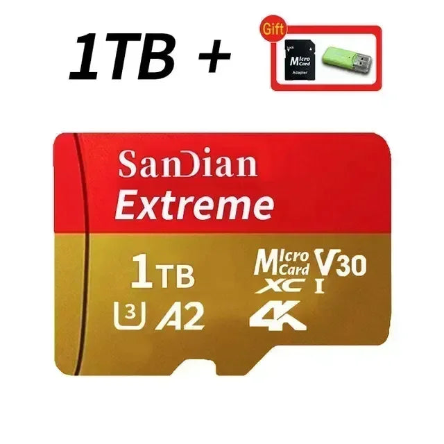 High-Speed MicroSD & SD Memory Card — Class 10, U3, V30, 100MB/s | 128GB to 2TB