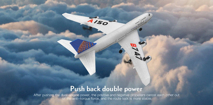 WLtoys XK A150 2.4G 3CH RC Airplane Fixed Wing Plane Outdoor Toys Drone Boeing B747 Airliner Model Glider Toys For Adult Gift