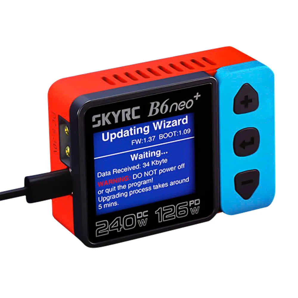 SKYRC B6neo+ Smart Balance Charger DC 240W / PD 126W — 1-6S LiPo LiHV NiMH Multi-Chemistry