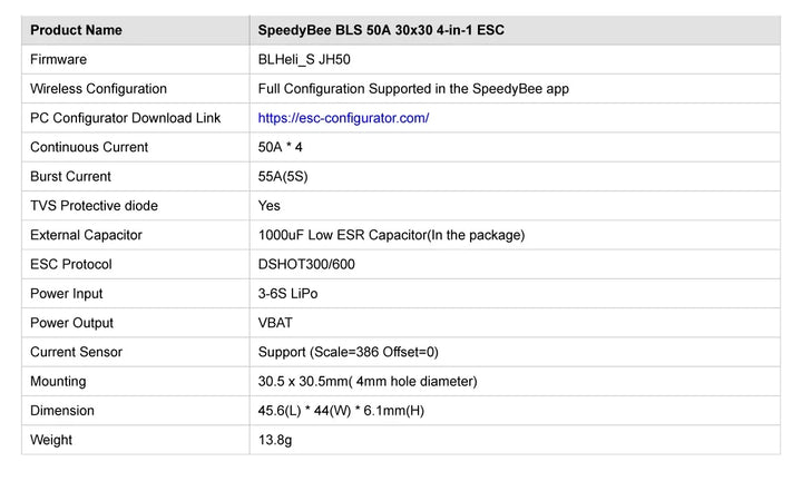 In Stock SpeedyBee F405 V3 3-6S 30X30mm FPV Stack  F405 Flight Controller  50A 4in1 ESC for FPV Freestyle Drones DIY Parts