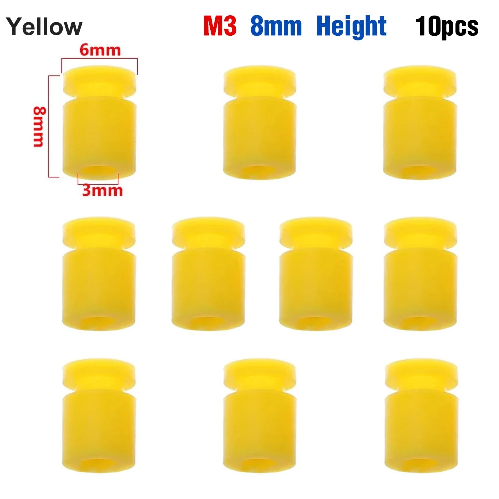 9IMOD 10pcs M2/M3 RC Rubber Shock Absorber Balls for F3 F4 F7 Flight Controller FPV Quadcopter Anti Vibration Soft Mount Ball