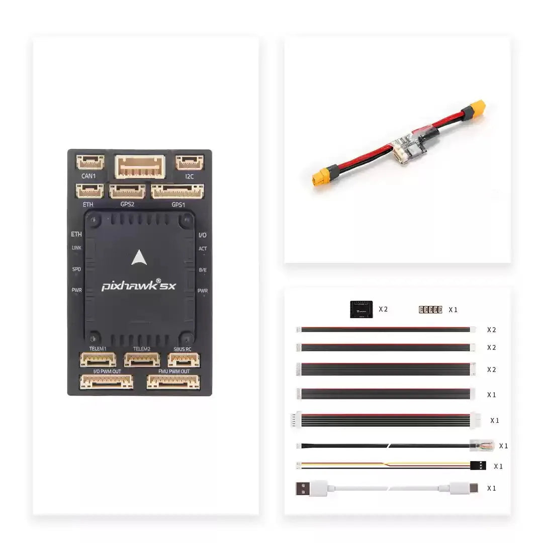 Holybro Pixhawk 5X Flight Controller — STM32F765, FMU v5X, PX4 & ArduPilot, Standard & Mini Baseboard, M9N/M10 GPS Bundles