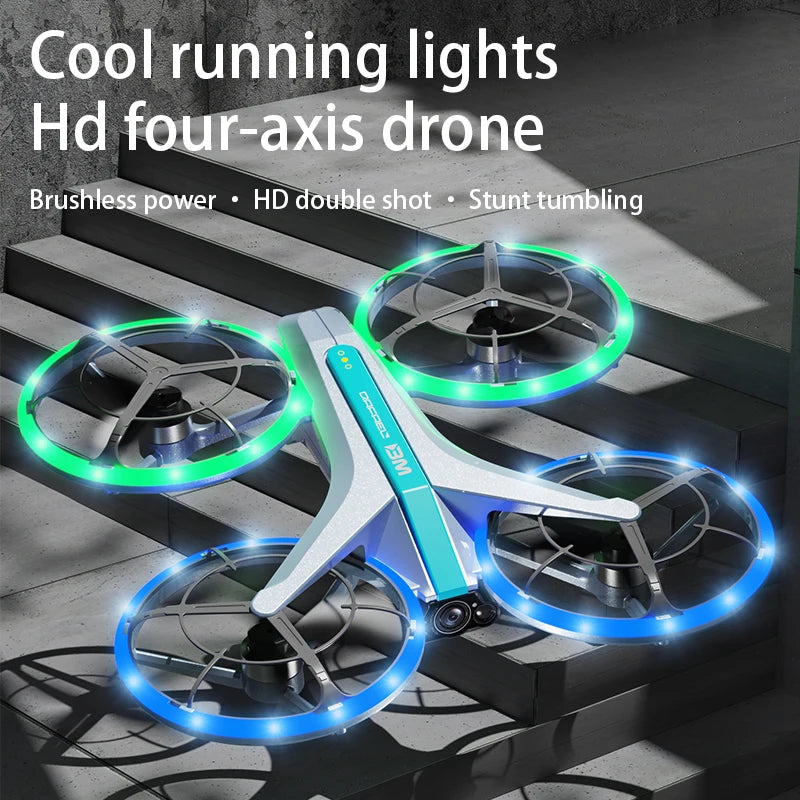 v33s New Drone 6K HD Camera RC Helicopter Quadrocopter One-Key Return FPV Follow Me Dron RC Plane Running Lights RC Toys Gift