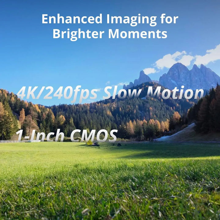 DJI Osmo Pocket 4 Standard Combo — 1" CMOS, 4K/240fps, 3-Axis Gimbal, ActiveTrack 7.0, 2× Lossless Zoom, 107GB, 2" Rotatable Screen