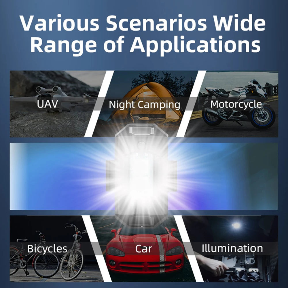 Mini Drone Strobe Light - 6-Color Anti-Collision LED for DJI NEO/Mini 4 Pro/Mavic 3