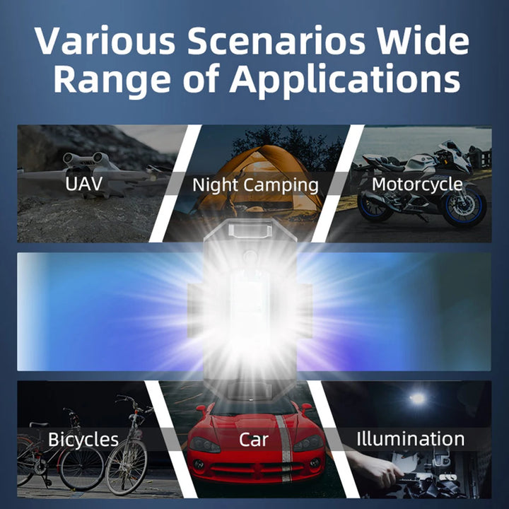 Mini Drone Strobe Light - 6-Color Anti-Collision LED for DJI NEO/Mini 4 Pro/Mavic 3