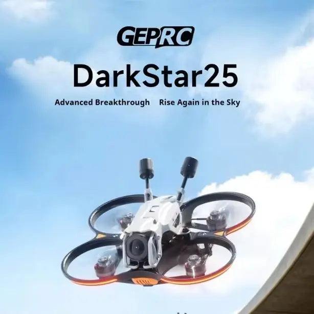 GEPRC DarkStar25 2.5" FPV Drone — F722 35A AIO, 1404 4600KV, DJI O4 Pro/Wide/No VTX, GPS